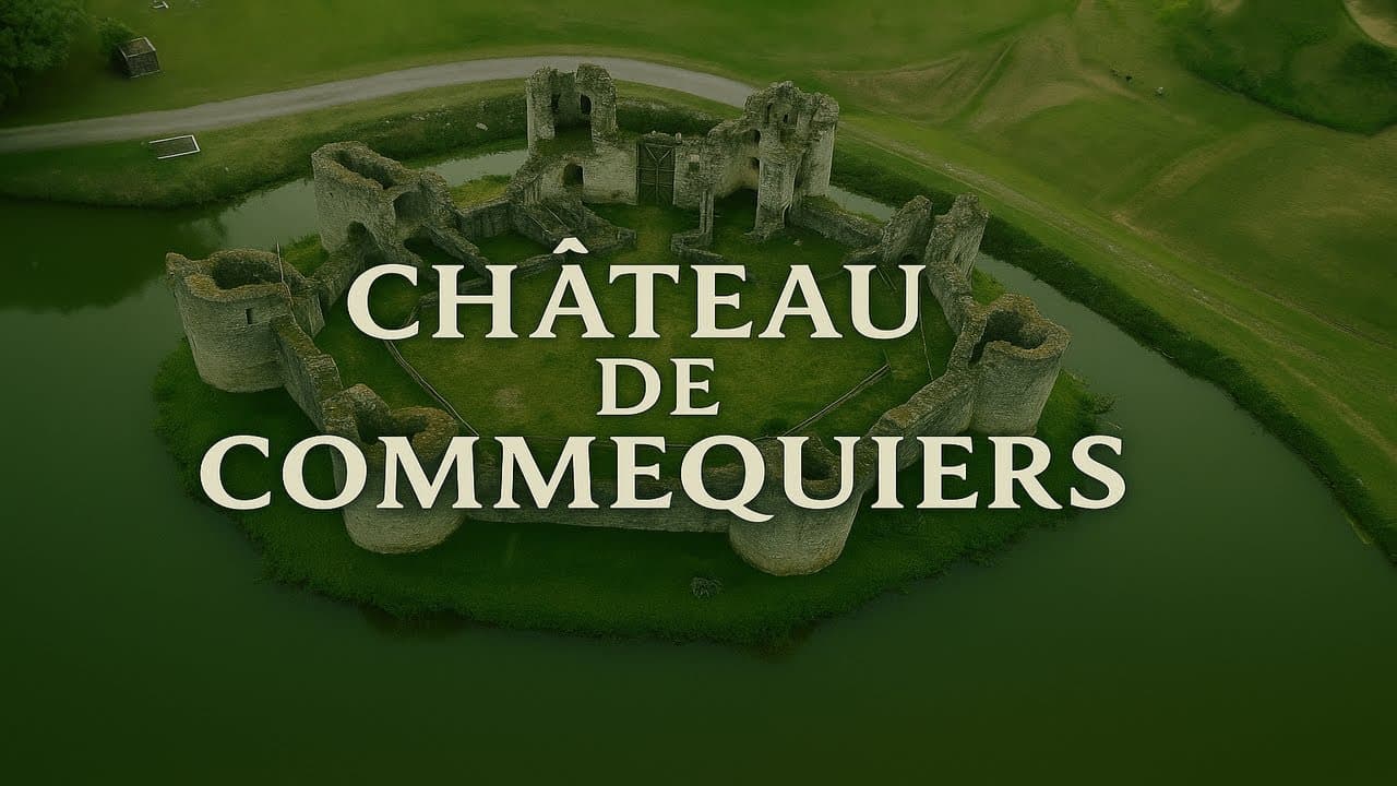 Château de Commequiers vu du ciel